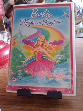 Barbie Magic of the Rainbow VHS - Pink & Rainbow Artwork